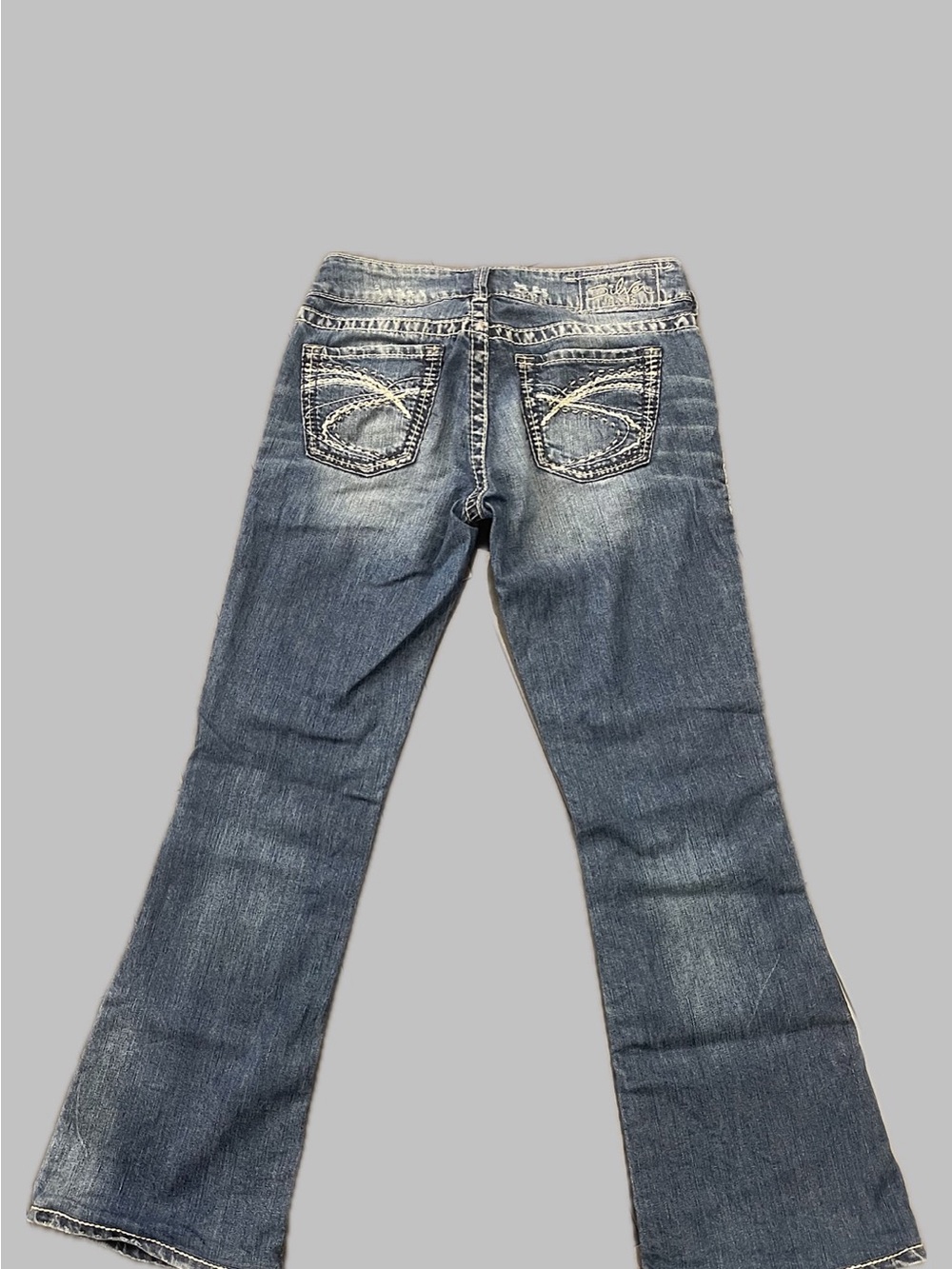 Silver Jeans Women's Washed Blue Flare Denim - Picture 3 of 3